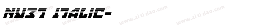 Nyet Italic字体转换